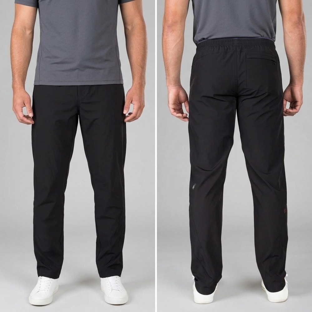Rhone Mako Tech Pants Mens‎ XL Black Commuter Active Training Trousers